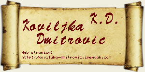 Koviljka Dmitrović vizit kartica